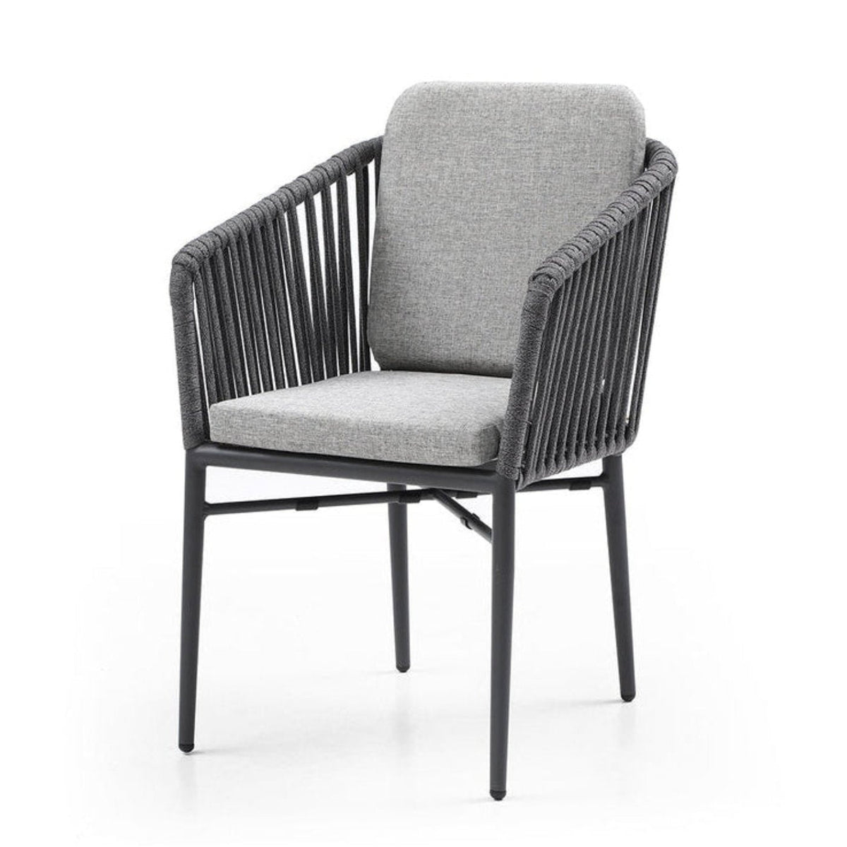 Whiteline Modern Living Lynn Outdoor Dining Armchair- DAC1837-LGRY